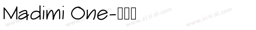 Madimi One字体转换